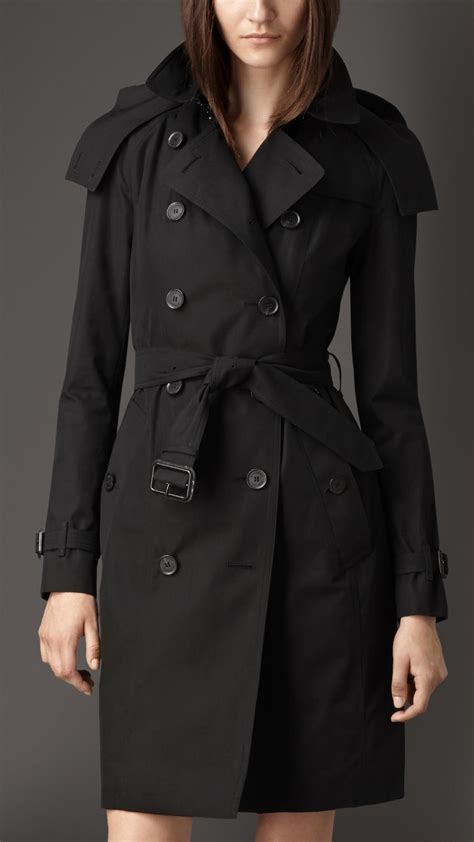 Burberry trench coat women black